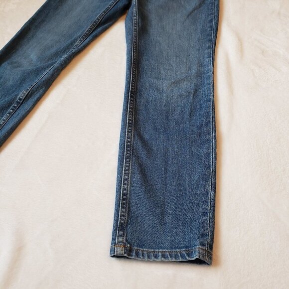 EVERLANE High Rise Skinny 29 EUC Medium Wash Light Whiskering & Fading - Picture 4 of 6